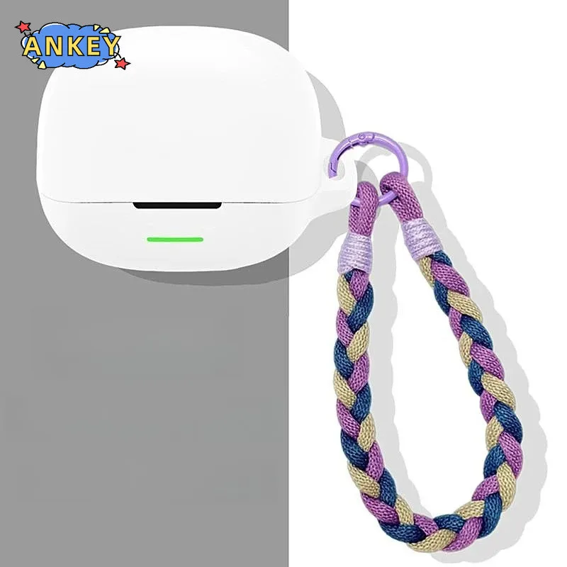 Compatible with QCY MeloBuds N65 ﻿ Silicone Cases With Hook Protective Shockproof Wireless Earphone Cover with Carabiner Lanyard view 6
