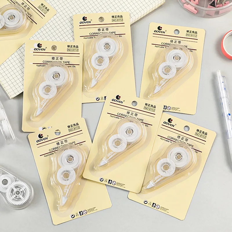 4Pcs Minimalist Transparent Correction Tape Cute Portable Eraser Tape Student Office Error Correction Stationery School Supplies