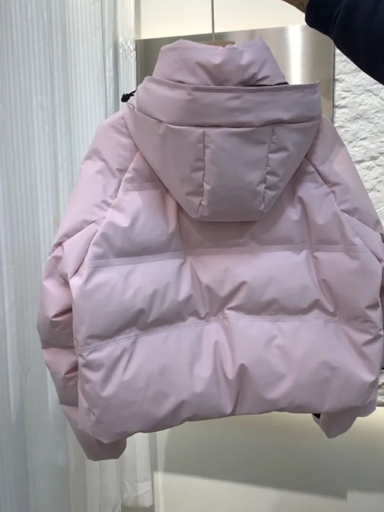 Pink ort down Jaet Donna Thiened Du down Parka Cappotto invernale Coreano Sle Pendolarismo Vento Sle Taglio dritto 2024 Inverno
