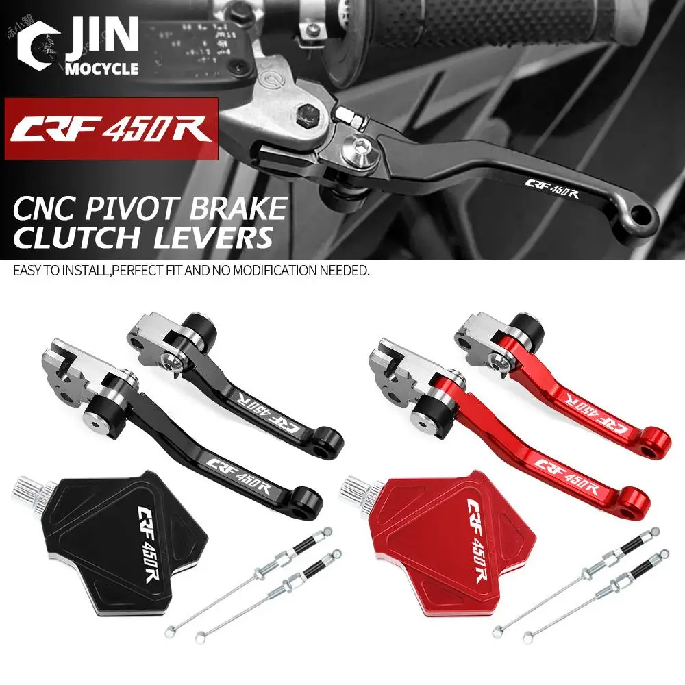 

Dirt Bike Brake Clutch Levers Stunt Clutch Pull Cable Lever Replacement Easy System For HONDA CRF450R CRF 450R 2004 2005 2006