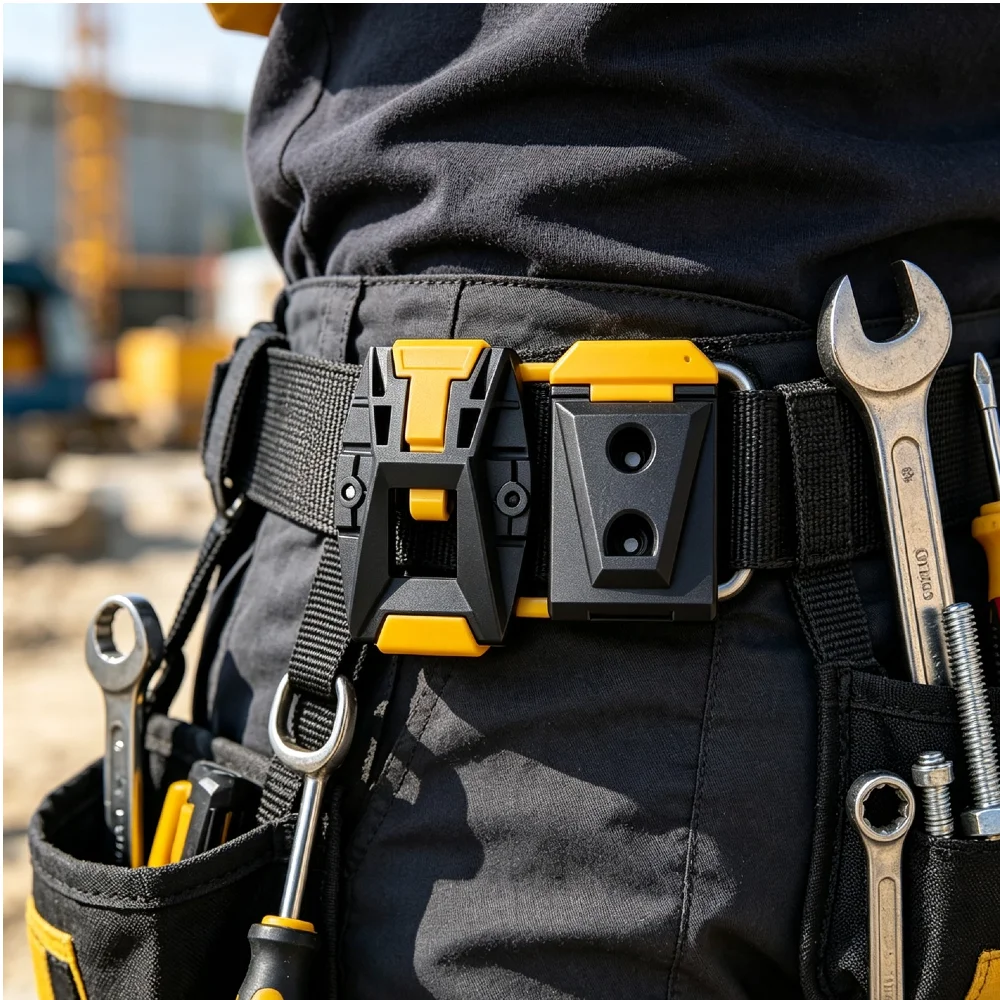 ABS Quick Attach Waist Buckle Waist Bag Clip for Outdoor Enthusiasts and Tool Belt Gear Replacement