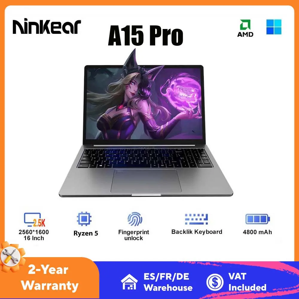 Portátil Ninkear A15 Pro 16 pulgadas