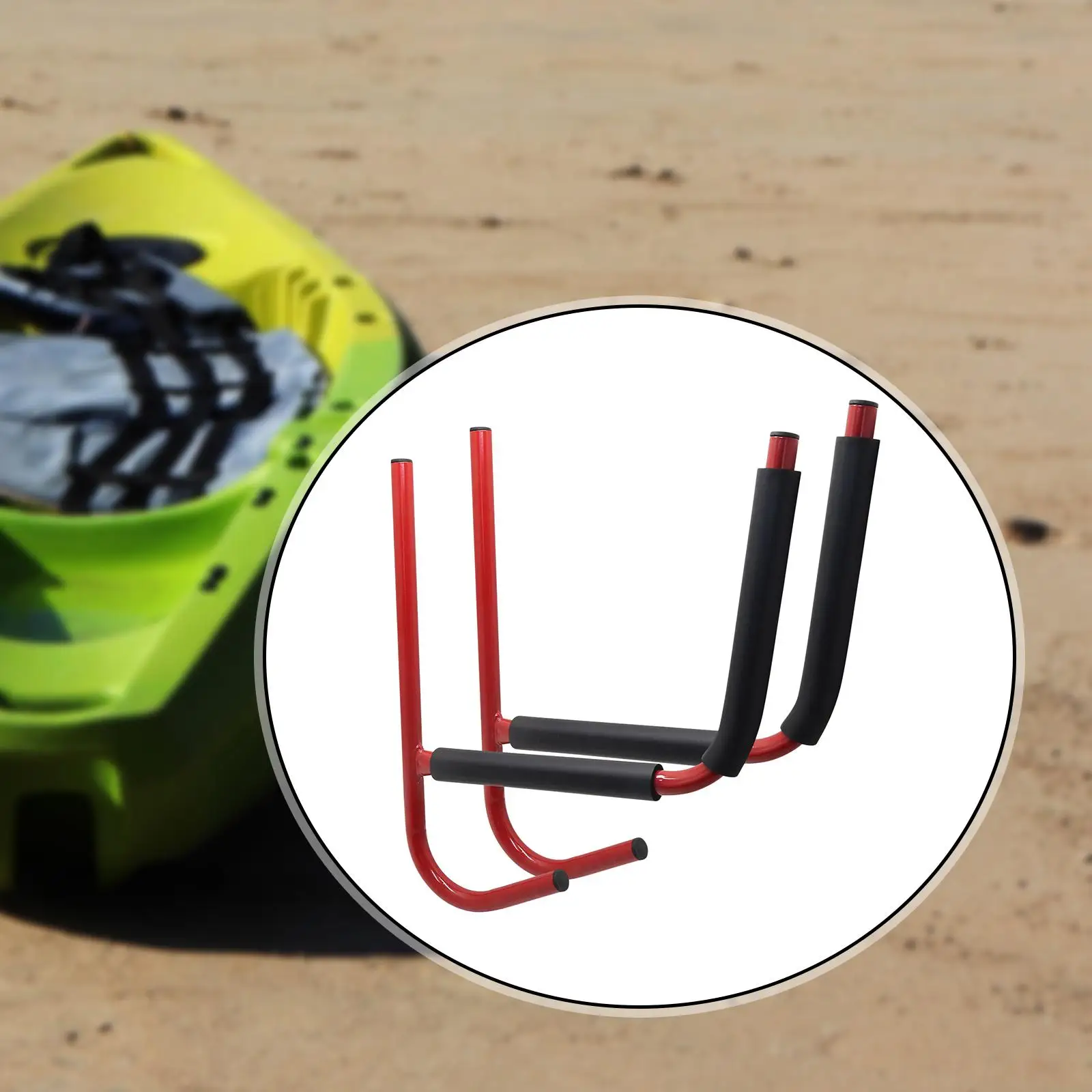 Kayak Storage Rack Wall Canoe Carrier Easy Installation Space Saving Paddles Storage Rack Kayak Wall Hanger for Indoor Yard