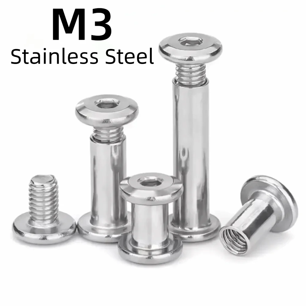 10pcs New M3 Stainless Steel Screw Hex Socket Flat Head Locking Screw Stainless Steel Locking Hexagon Socket Head Screw Home