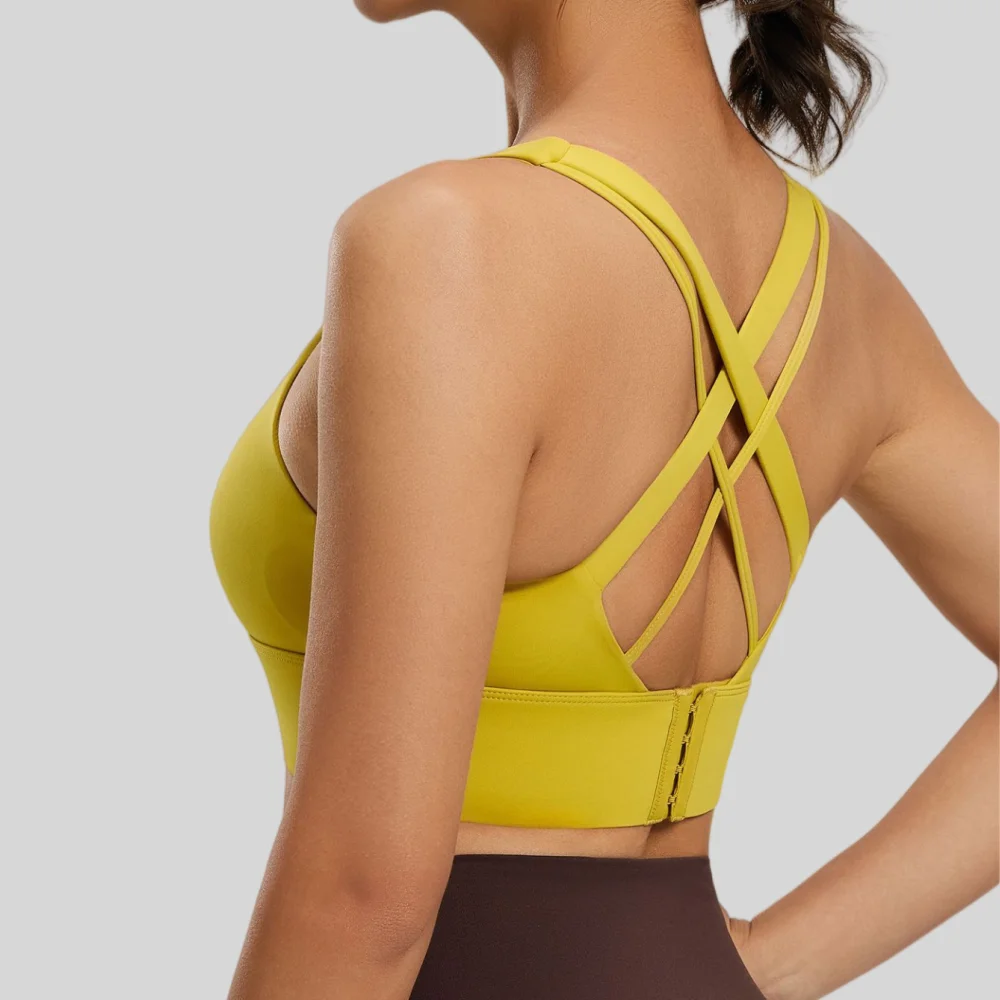 Breathable Sports Bra Anti-sweat Fitness Top Seamless Yoga Bra Shockproof Crop Top Women Push up Sport Bra Gym Workout Top