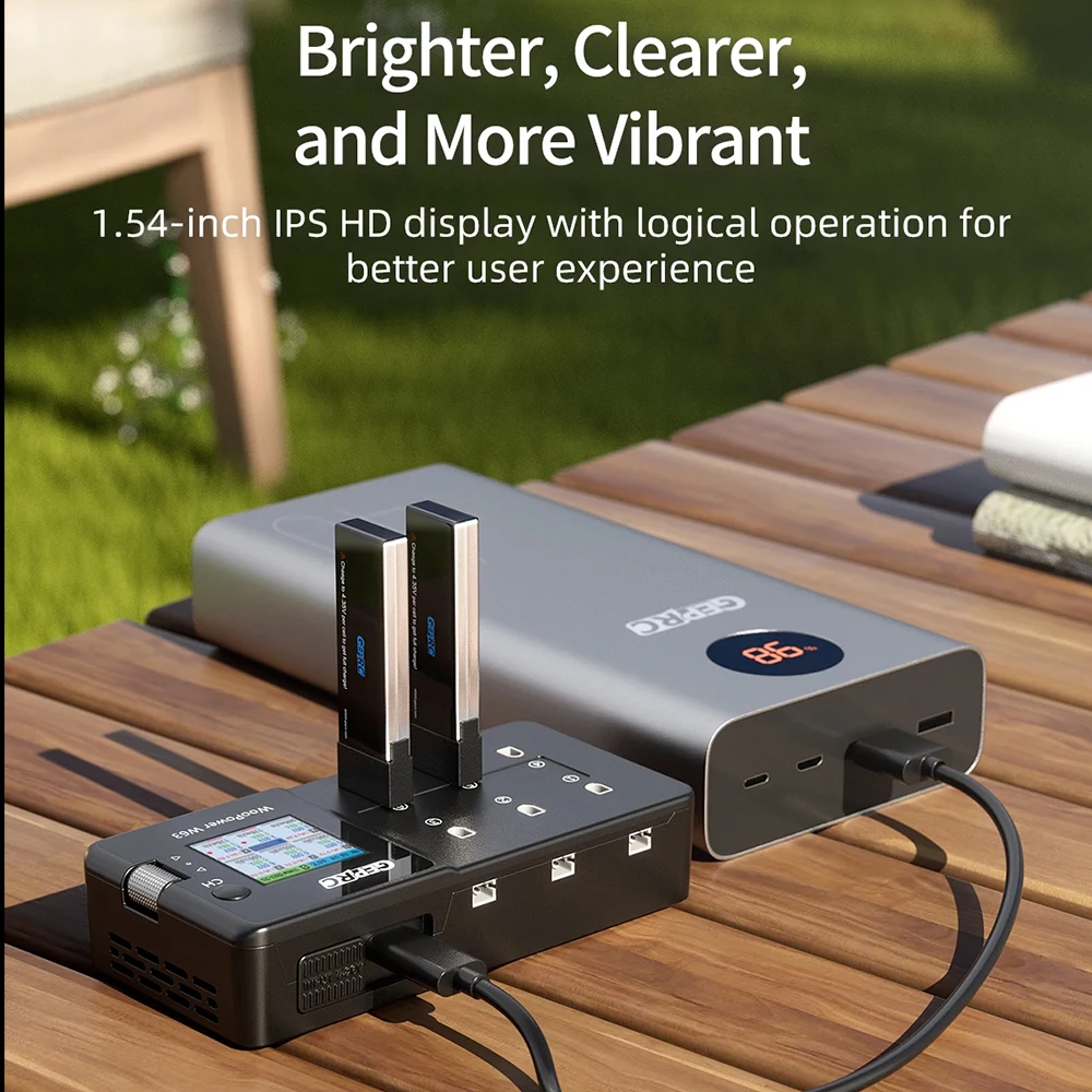 GEPRC WooPower W63 100 واط شاحن بطارية ذكي لـ LiPo/LiHV/LiFe مع حماية ماس كهربائى RC FPV كوادكوبتر شاحن بدون طيار