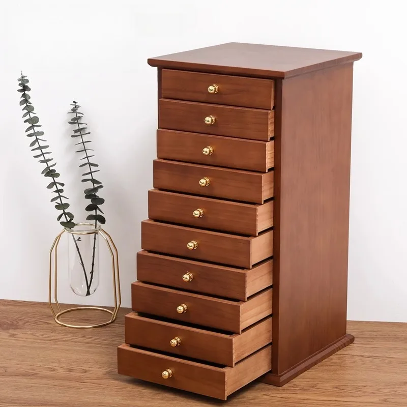 

Solid Wood Jewelry Storage Box Large Jewellery Cabinet Luxury Rings Earring Necklace Storage Boxes Woman Accessory Display Case
