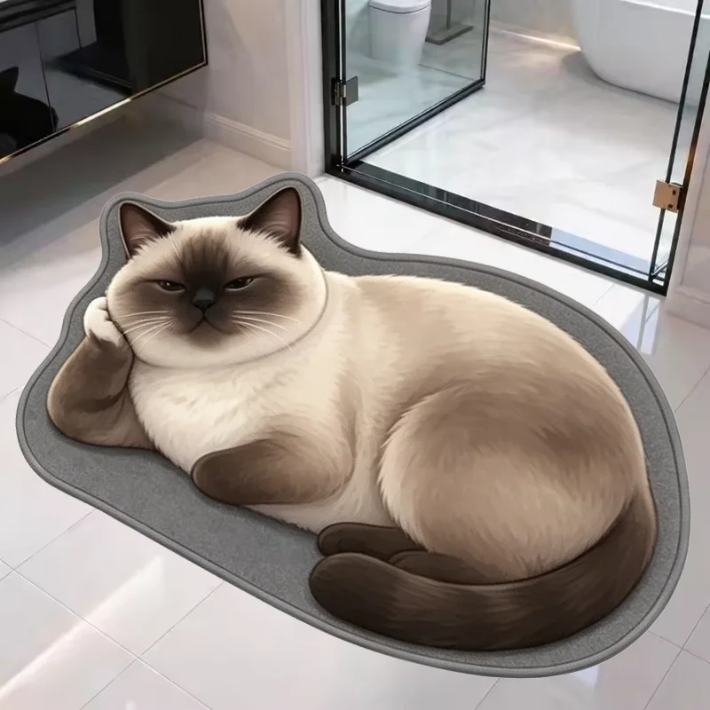 VIKAMA Cartoon Monkey Carpet Soft Non Slip Irregular Shape Living Room Carpet Bedroom Decorative Floor Mat Washable Home Decor