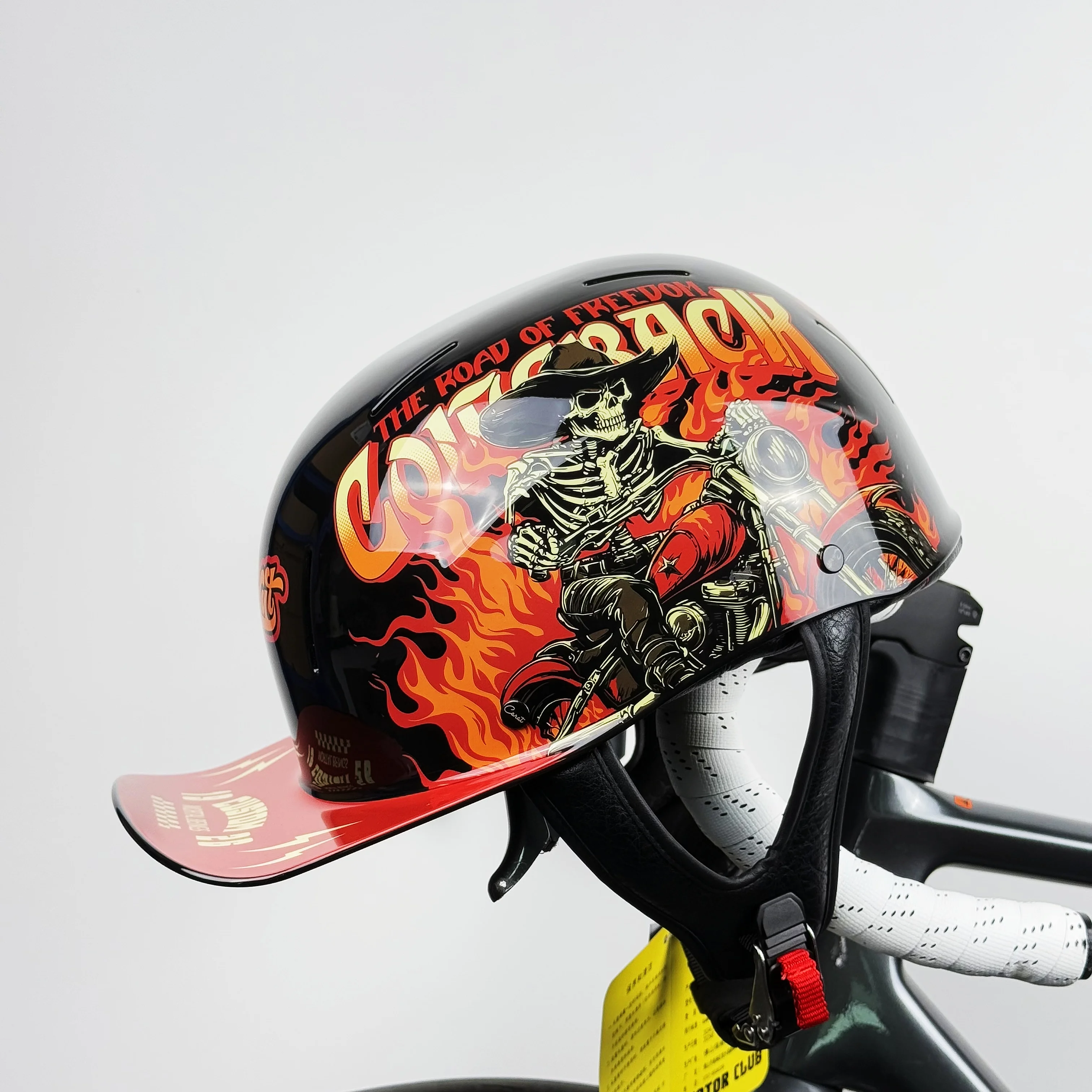 

Vintage Half Helmet Motorcycle Helmet For Men Women Summer Universal Electric Motorcycle Baseball Helmet