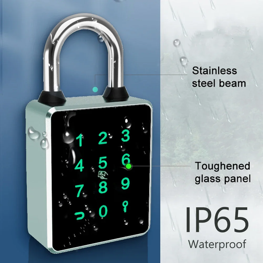 TUYA/TTLOCK APP Fingerprint Lock Keyless Drawer Safety Lock Aluminum Alloy IP65 Waterproof for Home Dormitory