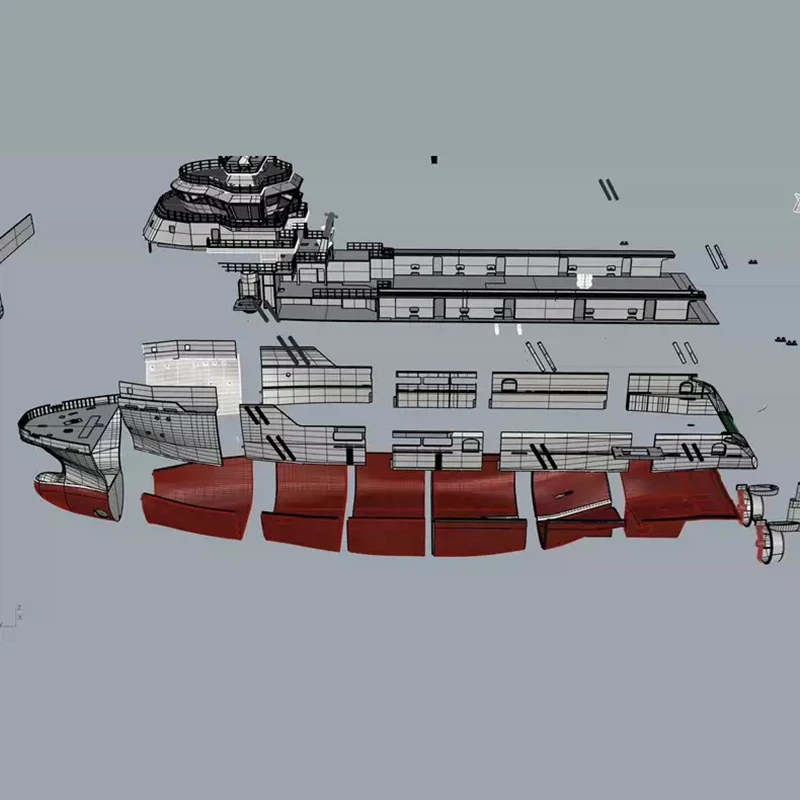 RC قارب 120 سنتيمتر Havyard 842 البحرية العمل التحكم عن بعد قارب ثلاثية الأبعاد الطباعة صب RC قارب أطقم منمذجة لعبة الكبار هدية