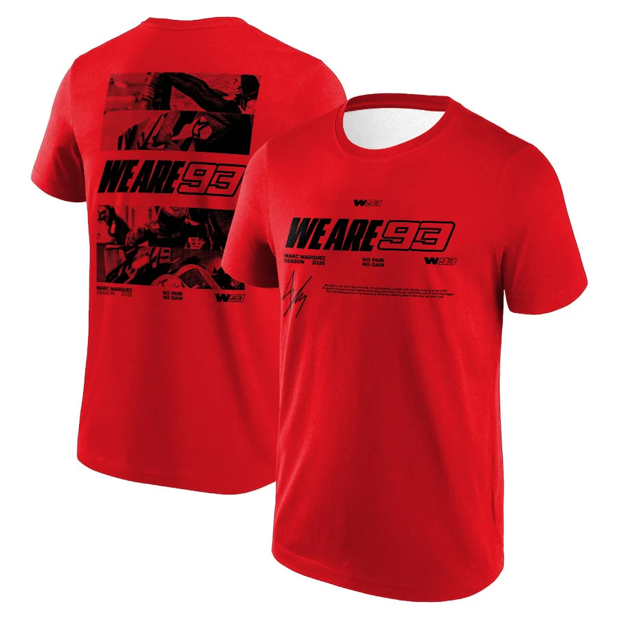 2026 New MARC MARQUEZ Collaboration T-Shirt Summer Quick-Drying Cycling Apparel Short Sleeve Men's Extra Large Tees