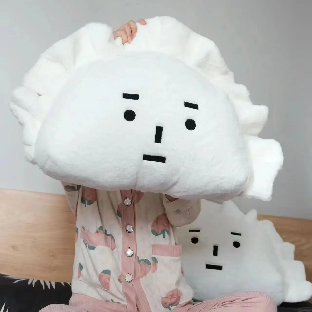 Cute Creative Poland Dumpling Stuffed Toy Throw Pillow Cute Star Moon Expression Dumplings Decoration Sofa