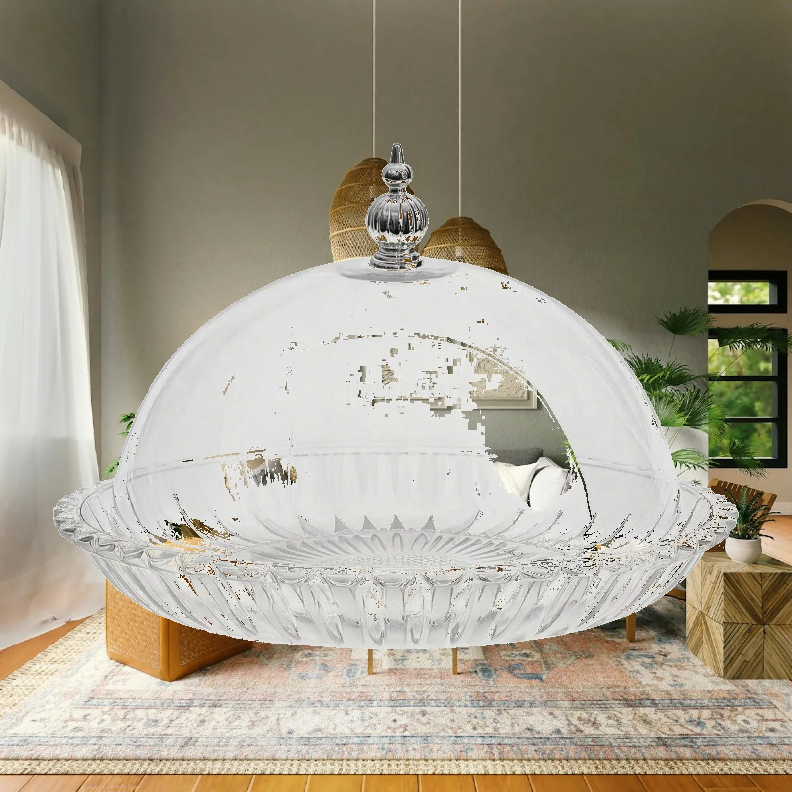 cake-display-cover-transparent-cake-stand-with-dome-pastry-dome-with-tray-charming-appetizer-server-multi-purpose-for-hosts
