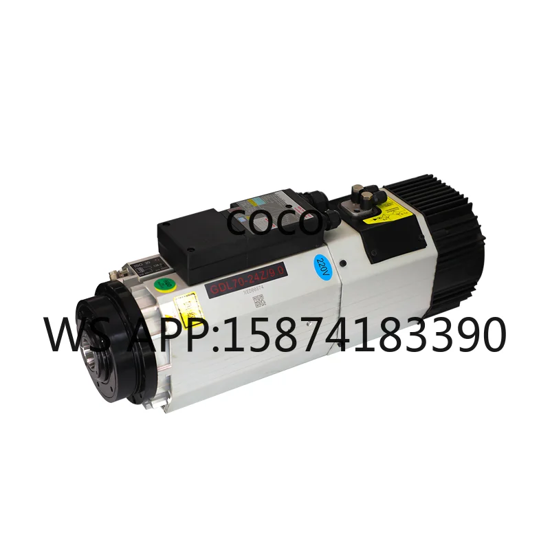 ISO30 ATC CNC Spindle Motor 9KW 800HZ Air Cooled Ceramic Bearing 220V 380V