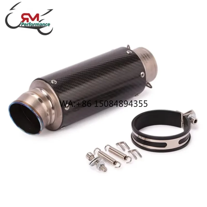 

Modified 60mm 51mm Motorcycle Titanium Alloy Carbon Fiber Exhaust Pipe Muffler Motorbike S1000R CBR1000