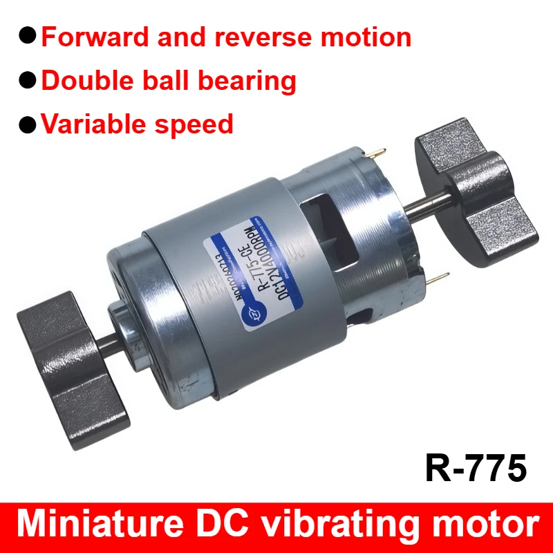 Image of 775 Doppelkopf DC 12 V 24 V 4000/8000 U/min Vibrationsmotor 35 W starker Vibrationsmotor