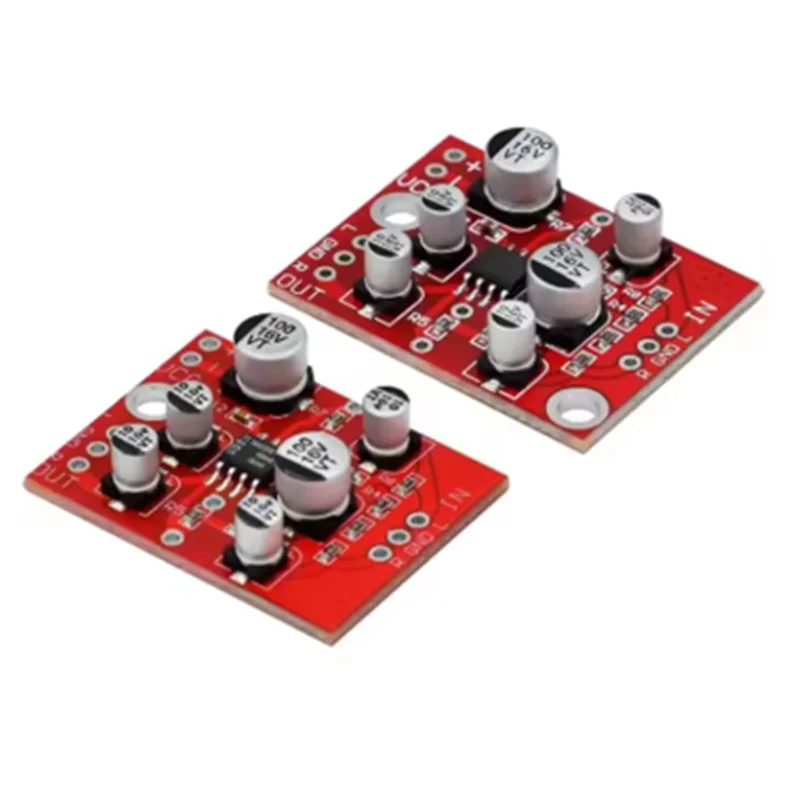 AD828/TDA1308 op amp preamplifier board, audio amplification module, single power supply 5V-15V