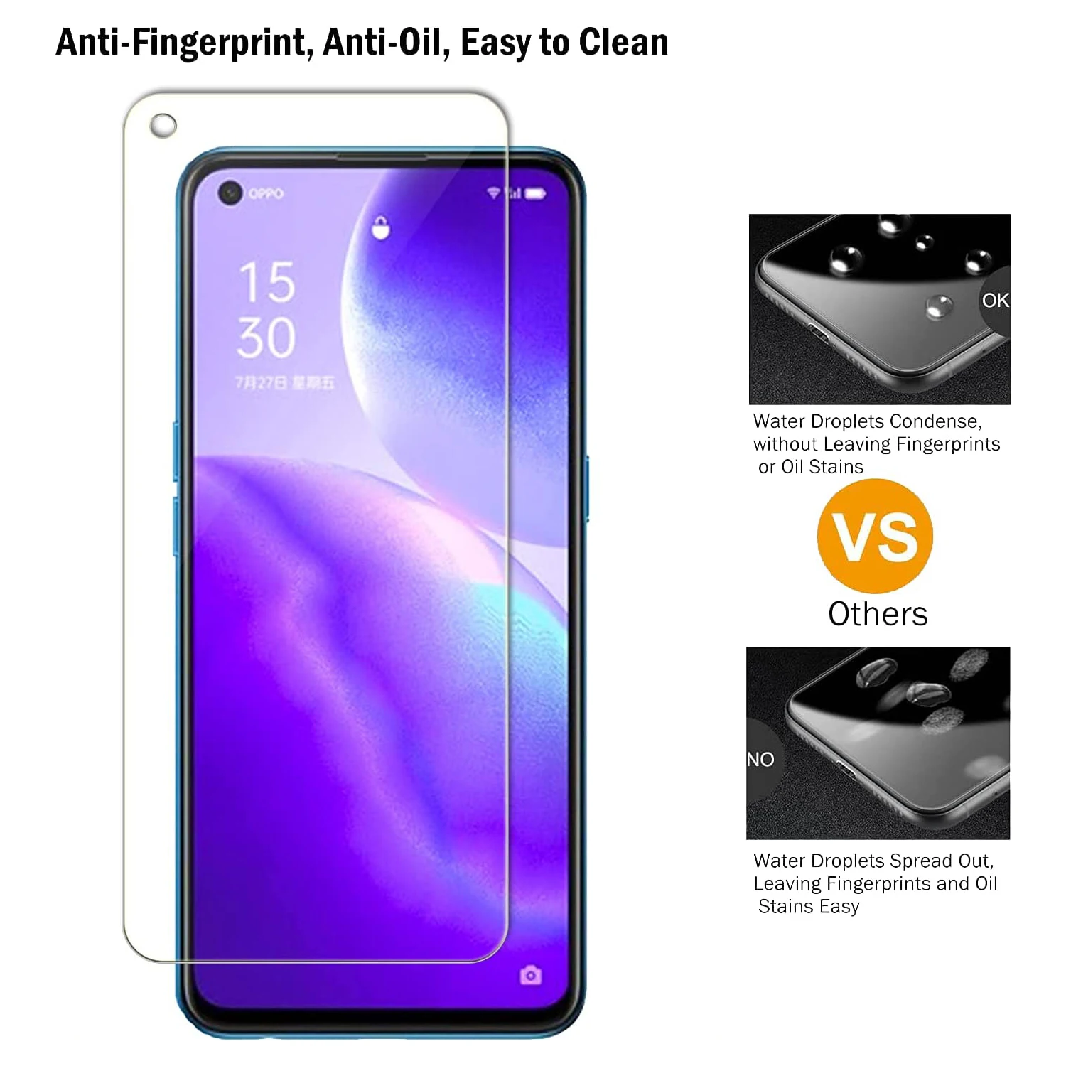 Für OPPO A78 4G Displayschutzfolie aus gehärtetem Glas – Detail 6