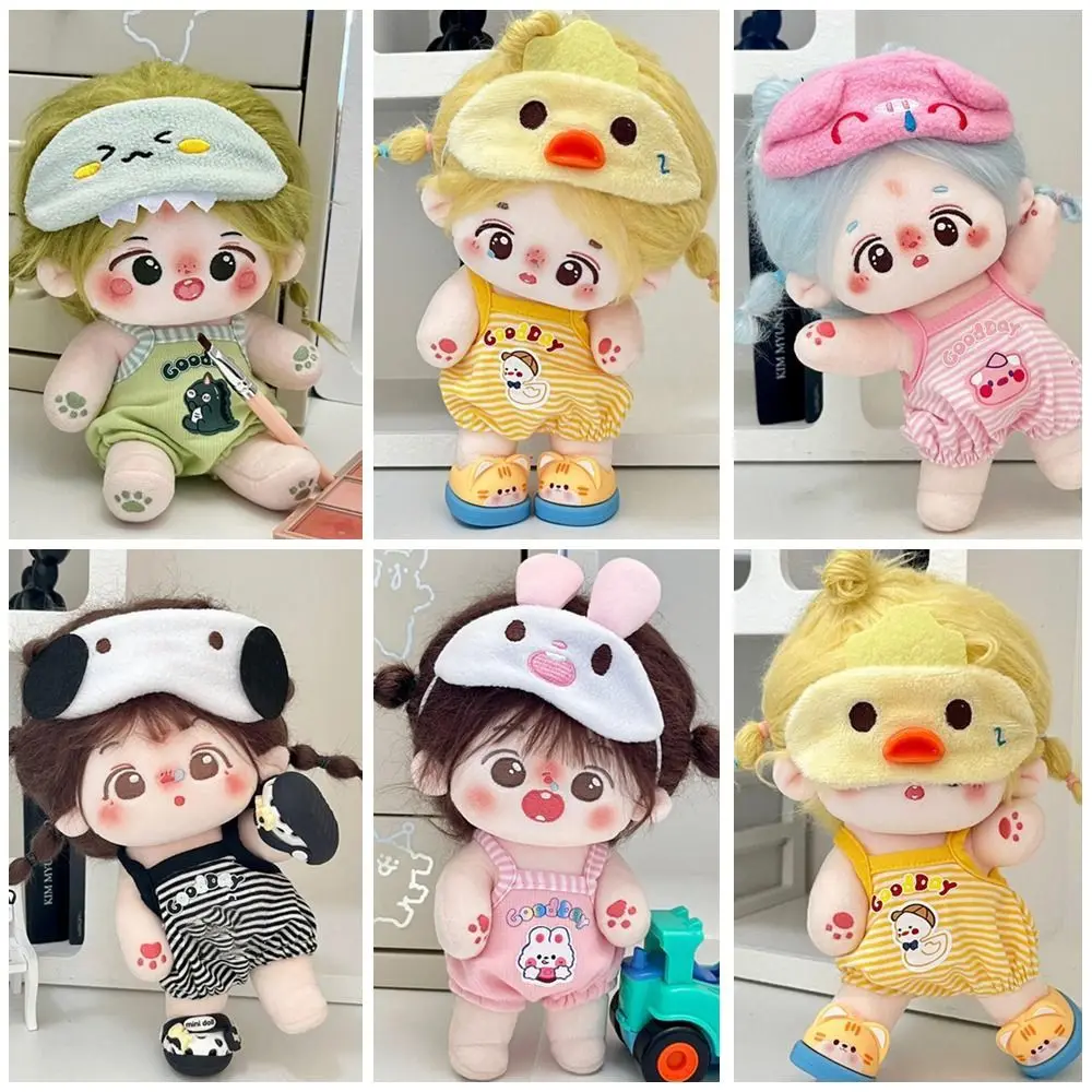 20cm New Cute Bunny Cotton Doll Clothes Handmade DIY Doll Princess Dress Cos Gift Doll Accessories