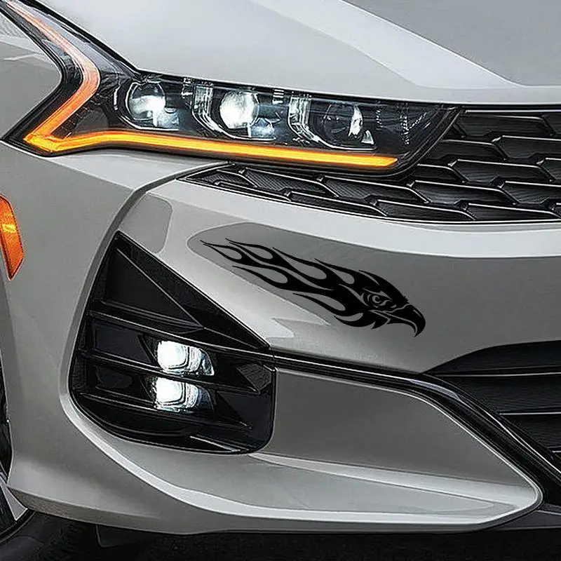 Adelaar Motorstickers 2 Stuks Voertuig Stickers Auto Stickers Vlam Eagle Sticker Motorfiets Sticker