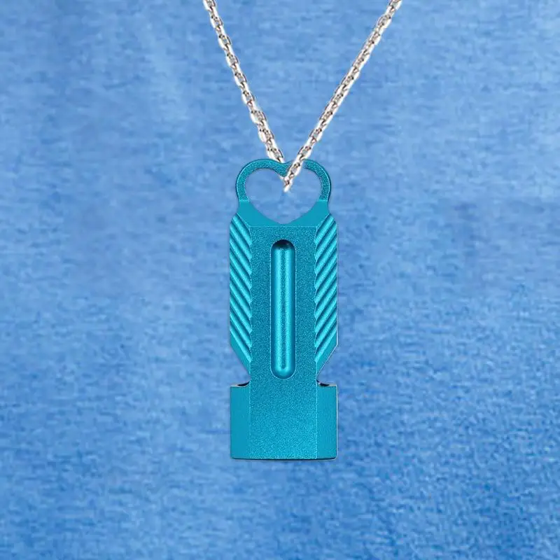 ダブルバレルホイッスルアルミレスキューシグナル高デシベルサバイバルホイッスルストラップ付きレスキューシグナルコール屋外用