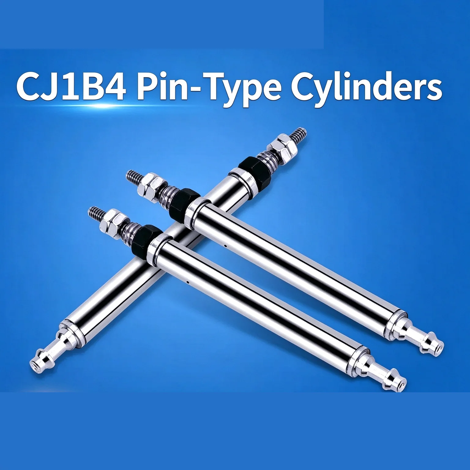 Mini Cylinder Single Acting Spring Return Industrial Use Diverse Sizes Available: CJ1B4-5SU4 CJ1B4-10SU4 CJ1B4-15SU4