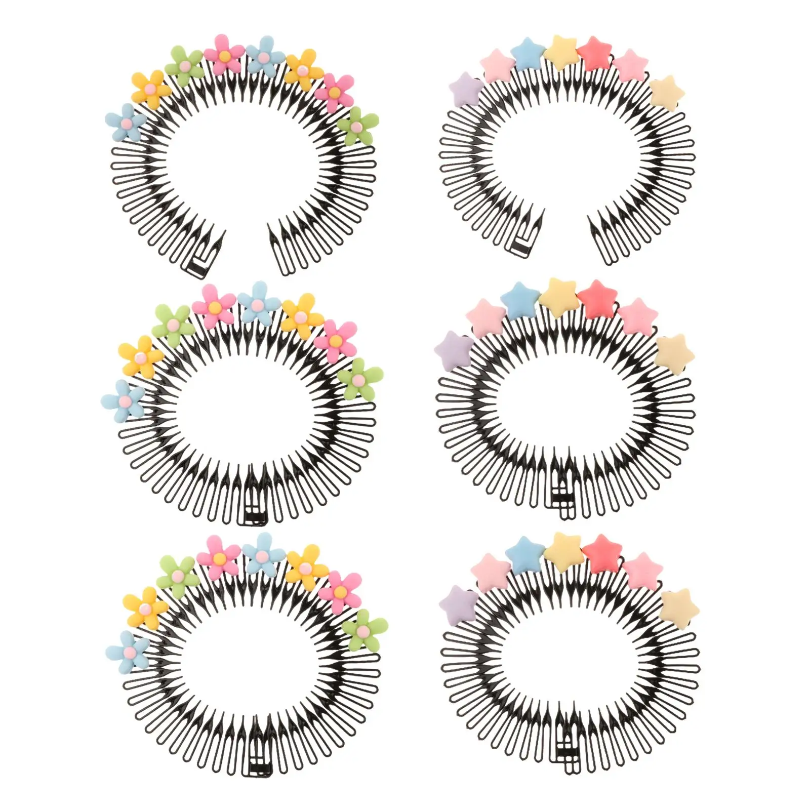 Hair Finishing Fixer Combs Headpiece Hairgrips Hair Styling Tool Hair Clips Hair Side Combs for Women Girls Kids All Hair Types