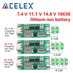 Chargeur de batterie au lithium multi-cellules, Boost Step-Up, Fuchsia Polymer, Eddie Ion, 2S, 3S, 4S, Type-C vers 8.4V, 12.6V, 16.8V, 7.4V, 11.1V, 14.8