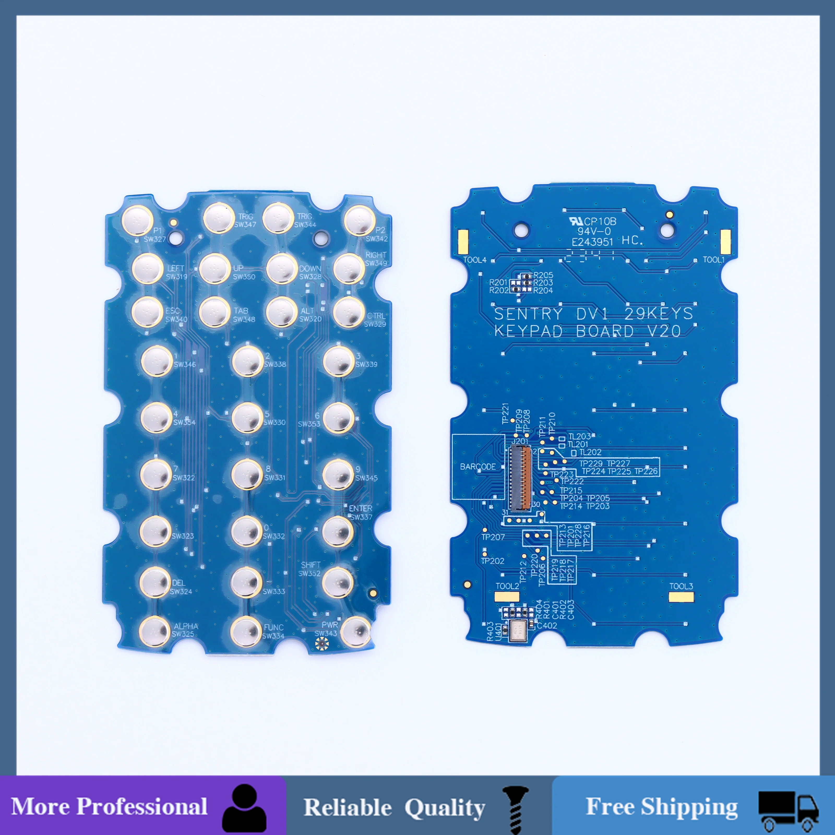 Новая 29 клавиш PCB клавиатура, Keyswitch FPC, 29 клавиш для Zebra MC3300 MC330K MC330M MC330L MC330AX