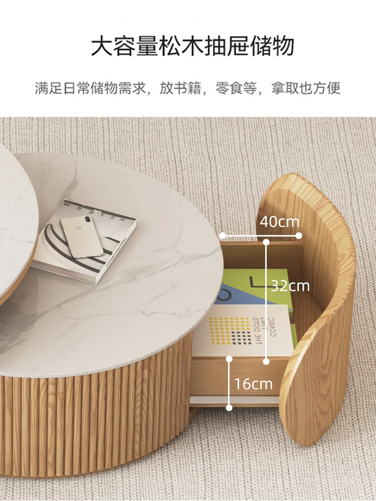 طاولة قهوة مستديرة من خشب الرماد، شقة صغيرة، منزلية، سجل الرياح، وابي، الرياح الرملي، الخشب الصلب، حجم لوح صخري، القهوة #5