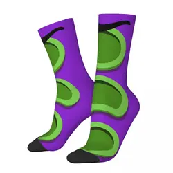 Funny Happy Men's Socks Purple Tentacle Day Of The Tentacle Vintage Harajuku Hip Hop Novelty Crew Crazy Sock Gift Pattern Print