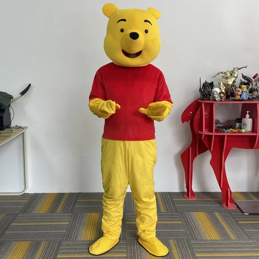 Cosplay Winnie De Pooh Beer Mascotte Kostuum Stripfiguur Reclame Kostuum Feest Dier Carnaval Toneelvoorstellingen