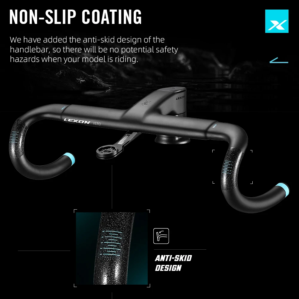 LEXON VERO Carbon Road Handlebars 360-440mm