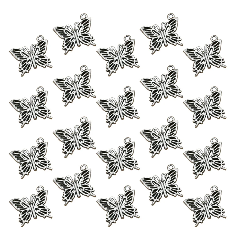 

20Pcs Alloy Pendant Charms Silver DIY Jewelry Making for Necklace Bracelet Accessories Durable Unique DIY Gift Craft