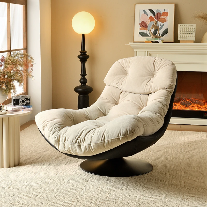 

Sofa chair, rotatable Italian style, light luxury, living room, balcony, leisure, reclining, lazy sofa