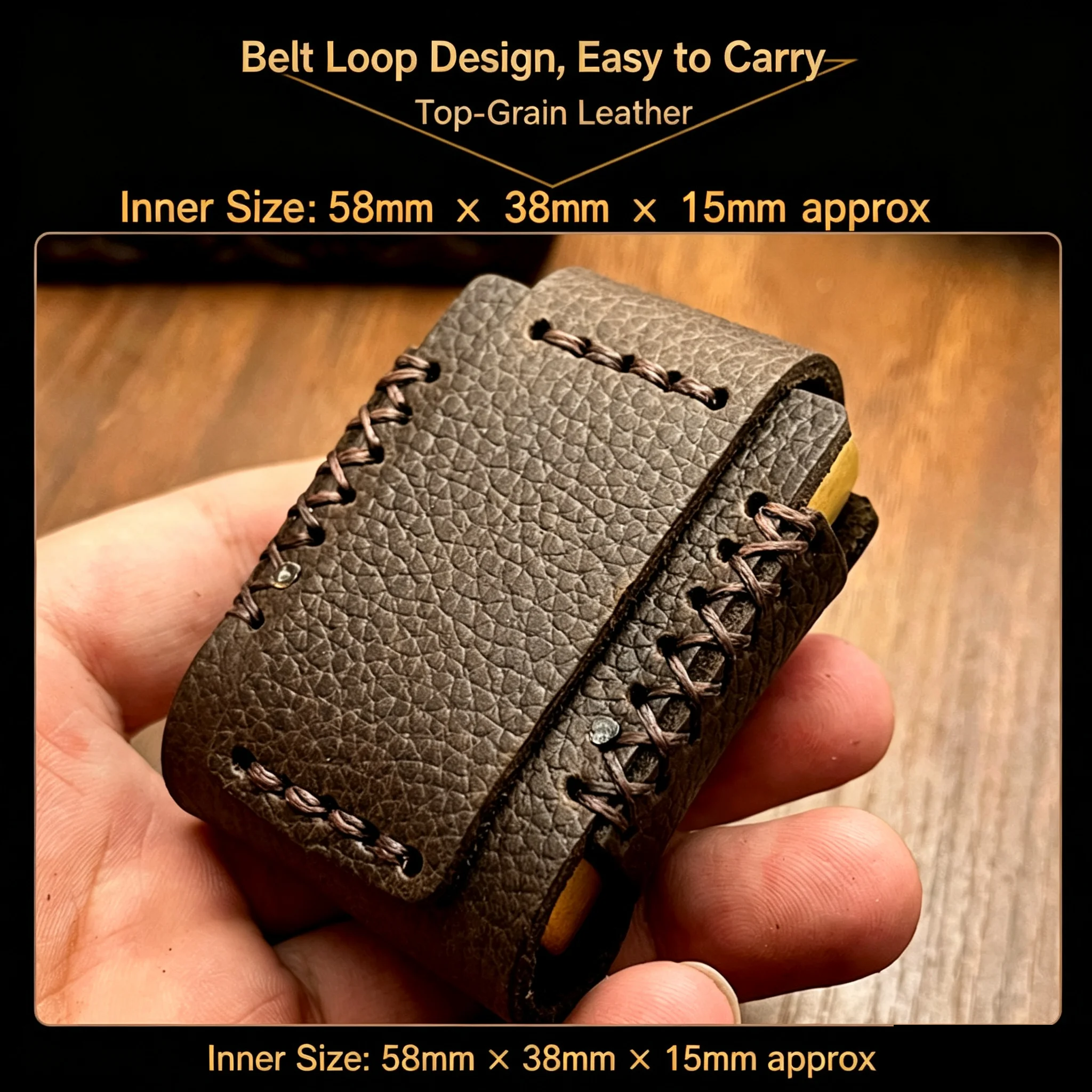 Genuine Leather Lighter Case P - Lighter Insert Zippo recension och pris