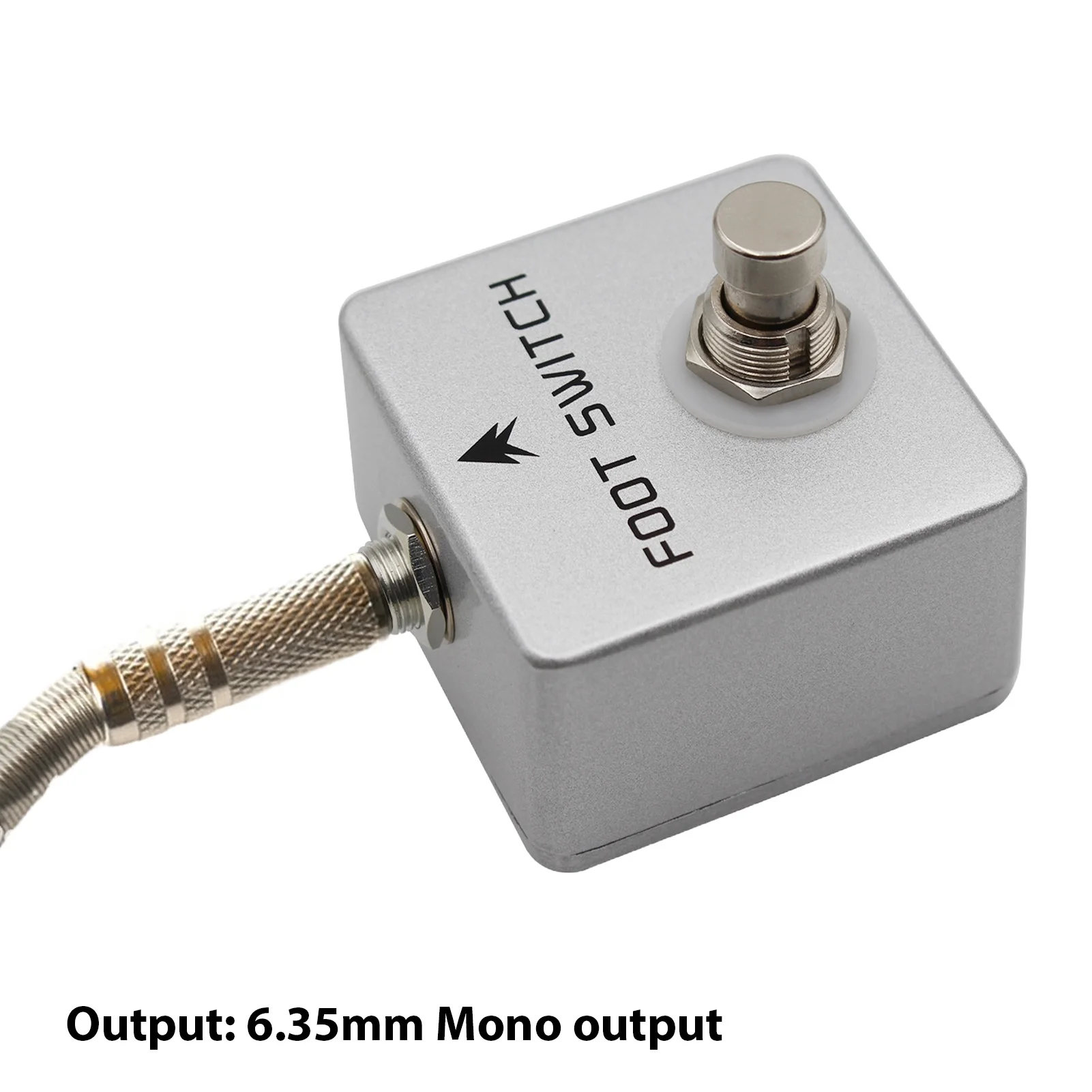 MOSKYAUDIO Footswitch Amp Channel Footswitch Locking and Memory Function Aluminum Alloy 6.35mm Mono Output Latching