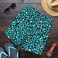 Summer Harajuku Classic Colorful Leopard 3D Printing Men Shorts Unisex Casual Beach Swimming Trunks Quick-dry Surf Board Shorts