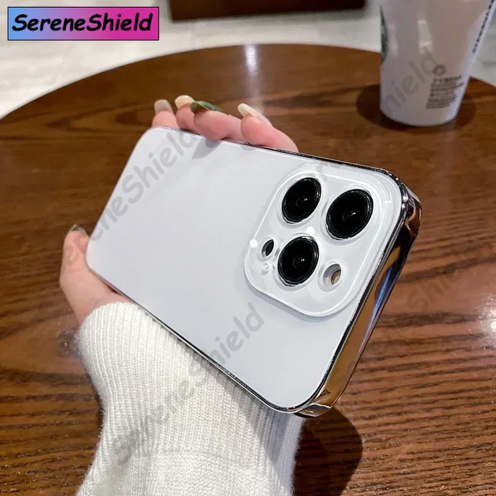 حافظة رفيعة غير لامعة لهاتف آيفون 11 12 13 14 15 16 برو ماكس واقي للعدسات الزجاجية غطاء ممتص للصدمات #3