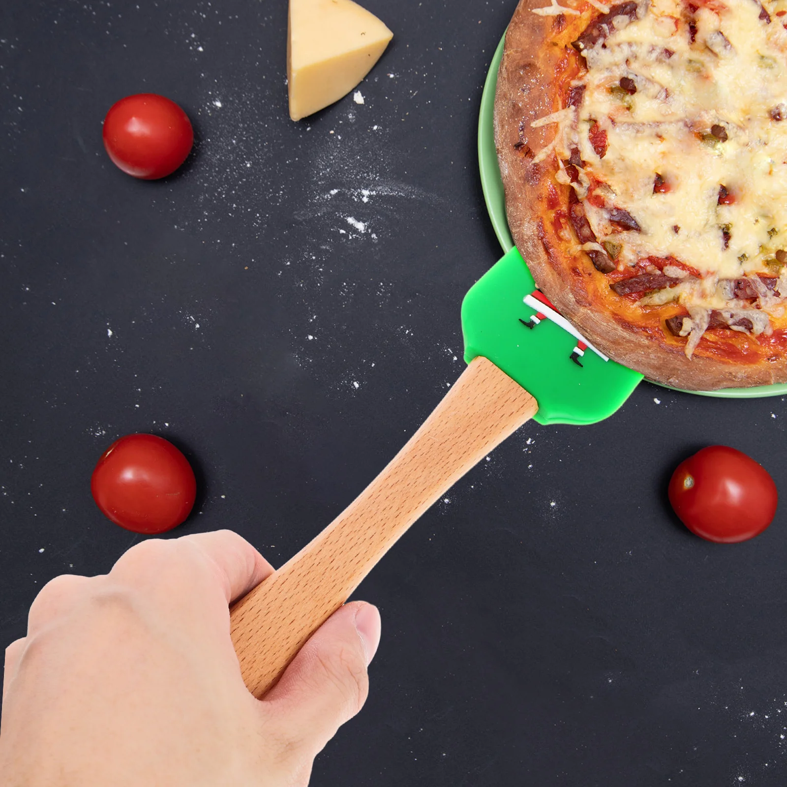 

5Pcs Cream Spatula Silicone Baking Tools Set Ergonomic Handle for Cake Decorating Non Bend Kitchen Baking Accessories Reusable