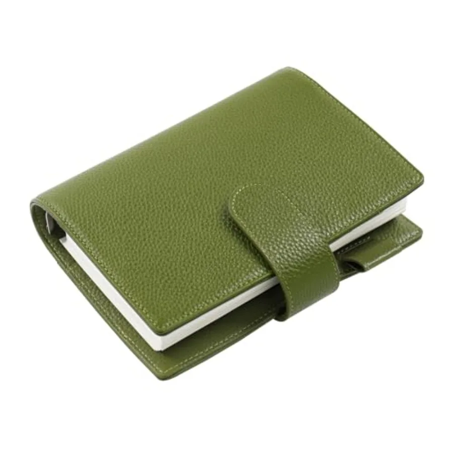 

Personal Elite Rings Planner - Genuine Leather Binder Organizer without Big Back Pocket,25mm Ring