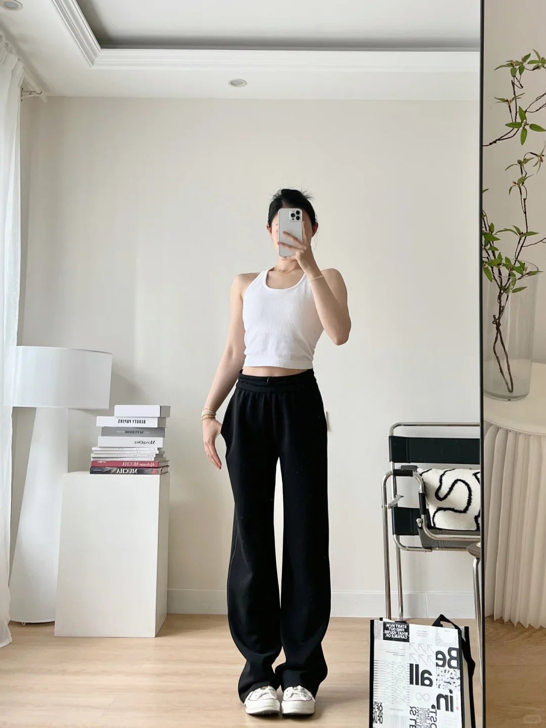 Women's Straight Leg Wide-Leg Pants, Slim-Fitting Plus Size Yoga Joggers, Soft Skin-Friendly Air Layer Fabric