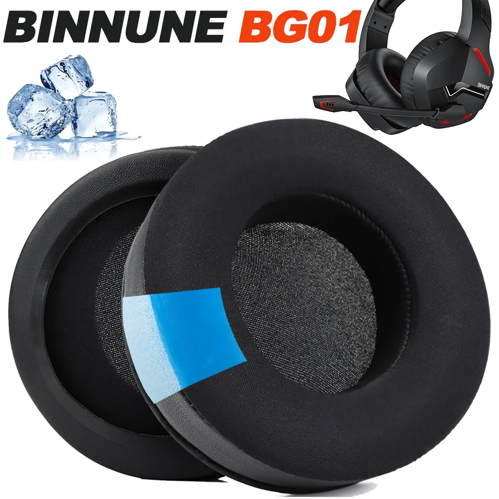 เปลี่ยนแผ่นรองหูฟัง BINNUNE BG01 แผ่นรองหูฟังผ้าตาข่ายหน่วยความจําครอบคลุมฟองน้ํา