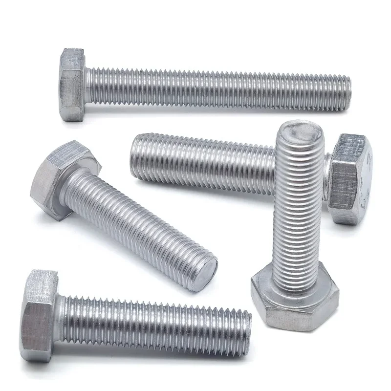 Hexagon screw with fine thread M8 M10*1.25M12*1.25M14M16M20*1.5 304 Stainless Steel Hexagon Head Bolt DIN933 Fine Tooth screw