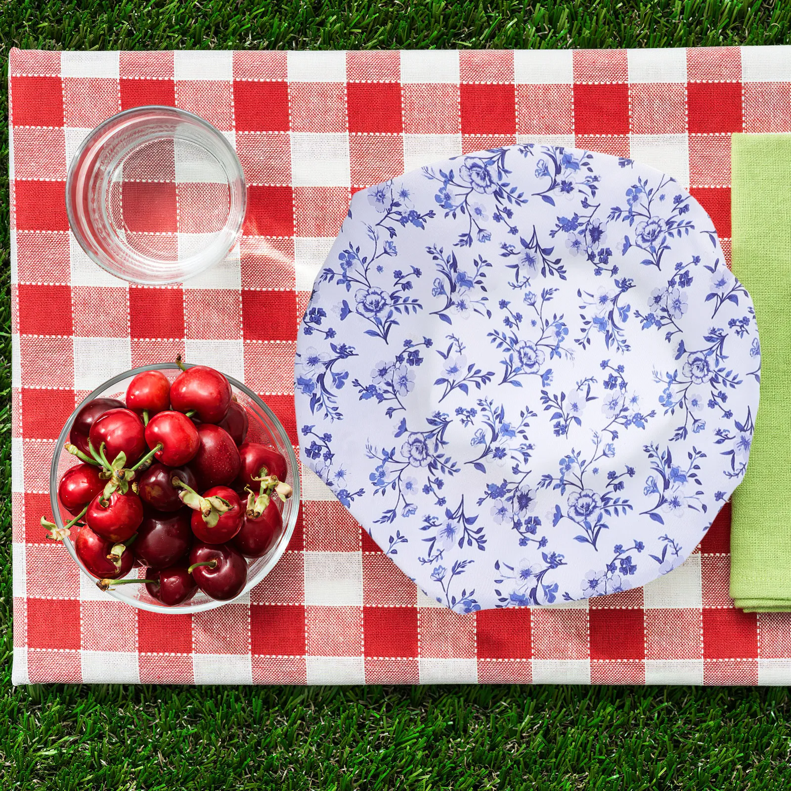 

3Pcs Washable Bowl Covers Reusable Cloth Bowl Covers with Elastic Storage Containers Perfect for Leftovers Fruits