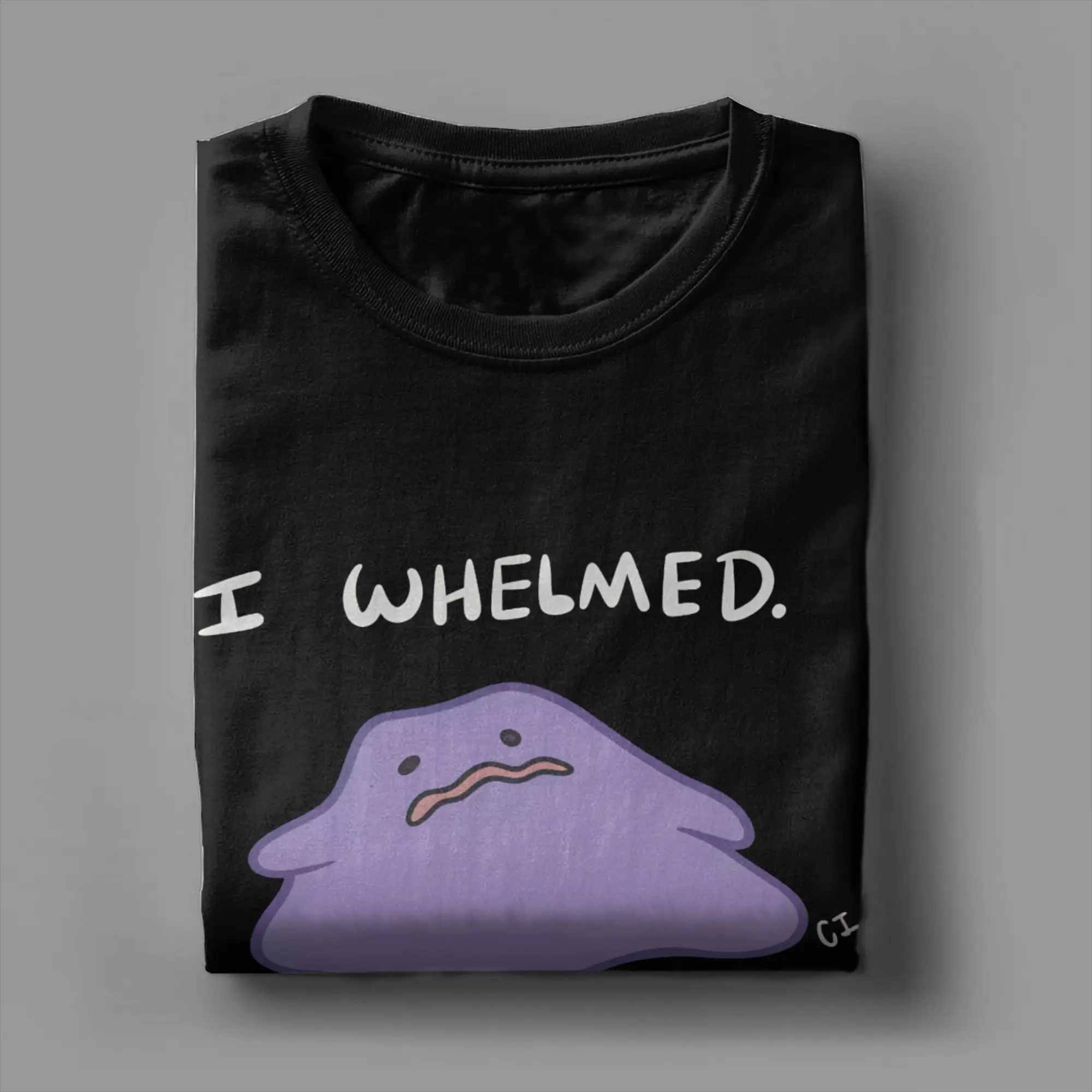 Men's Ditto  T Shirt I WHELMED 100% Cotton Clothing Hipster Short Sleeve Crew Neck Tee Shirt Classic T-Shirt