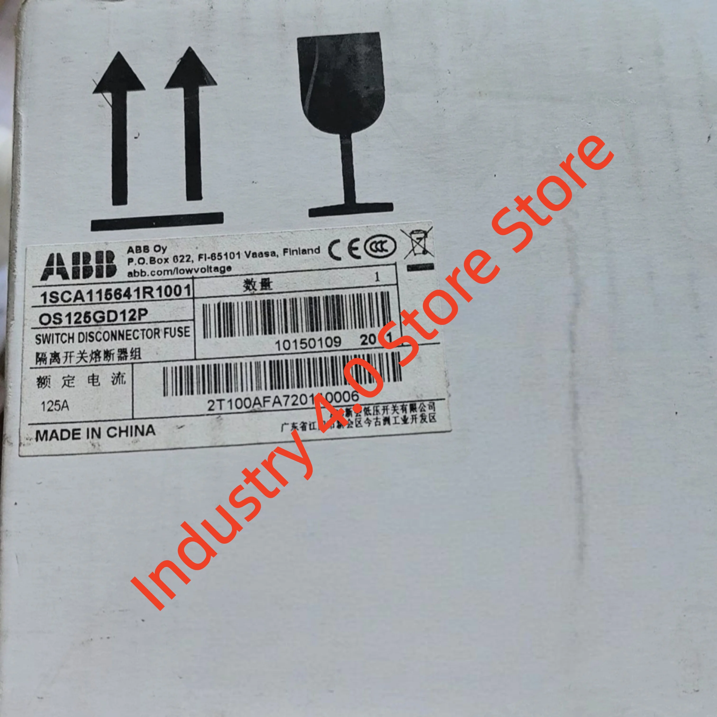 Conjunto de fusível de interruptor de isolamento novo OS160GD02P 1SCA116717R1001