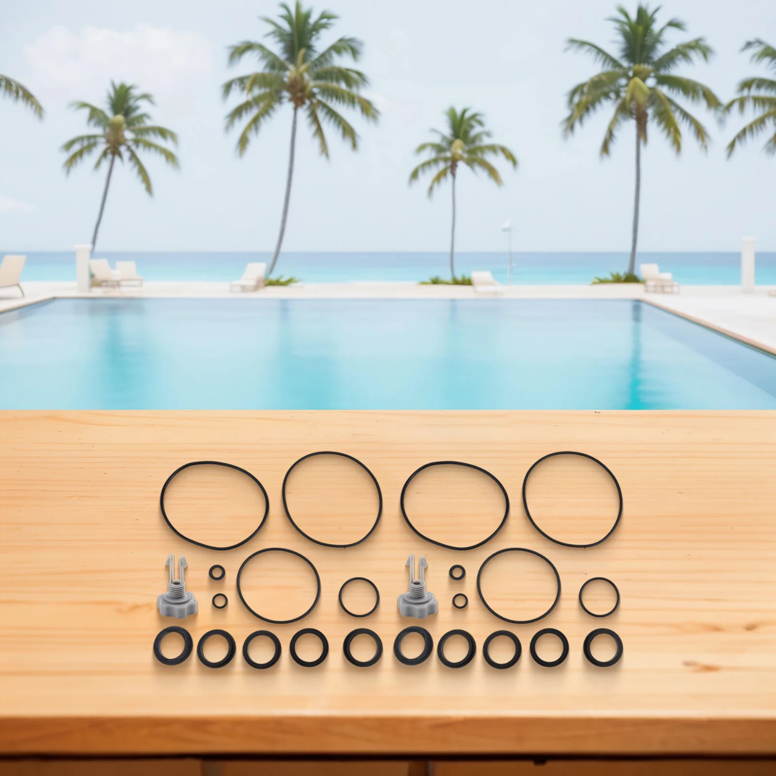 

Replacement Parts Sets O Ring Kit Leaf Trap O-Rings Pump Repair Kit Rubber O-Rings For Intex Sand Filter Pumps