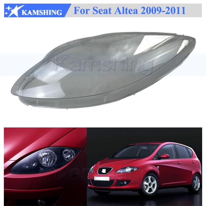 

Kamshing Headlight Cover Shell Shade For Seat Altea 2009-2011 Head Lamp Glass Head Light Cover Lens Transparent